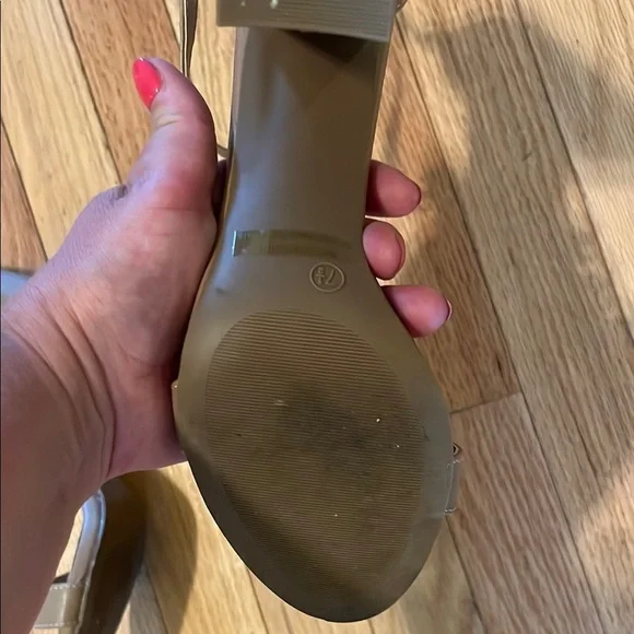 Taupe Heeled Sandals - Picture 7 of 7